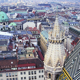 Bécsi panoráma a Stephansdom tornyából