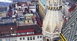 Bécsi panoráma a Stephansdom tornyából