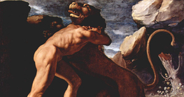 Francisco de Zurbarán: Héraklész küzdelme a nemeai oroszlánnal