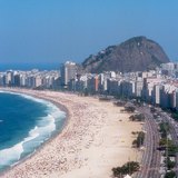 Rio de Janeiro híres strandja, a Copacabana