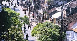 Utcakép Vietnam fővárosából, Hanoiból