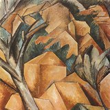 Braque: L’Estaque-i házak (1908, kubizmus)