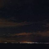 Balatoni panorámakép holdfényben