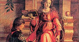 Justus van Ghent: Muzsika (1476)