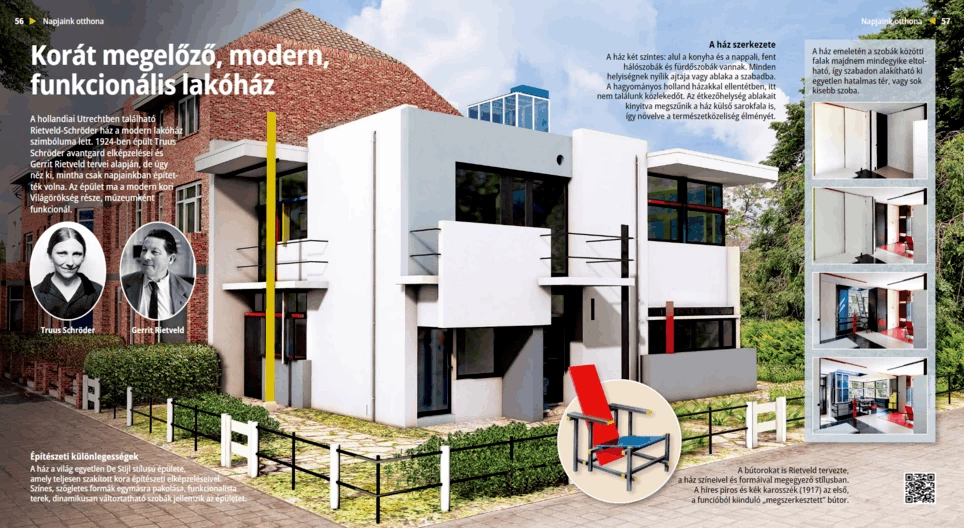 Korát megelőző, modern, funkcionális lakóház